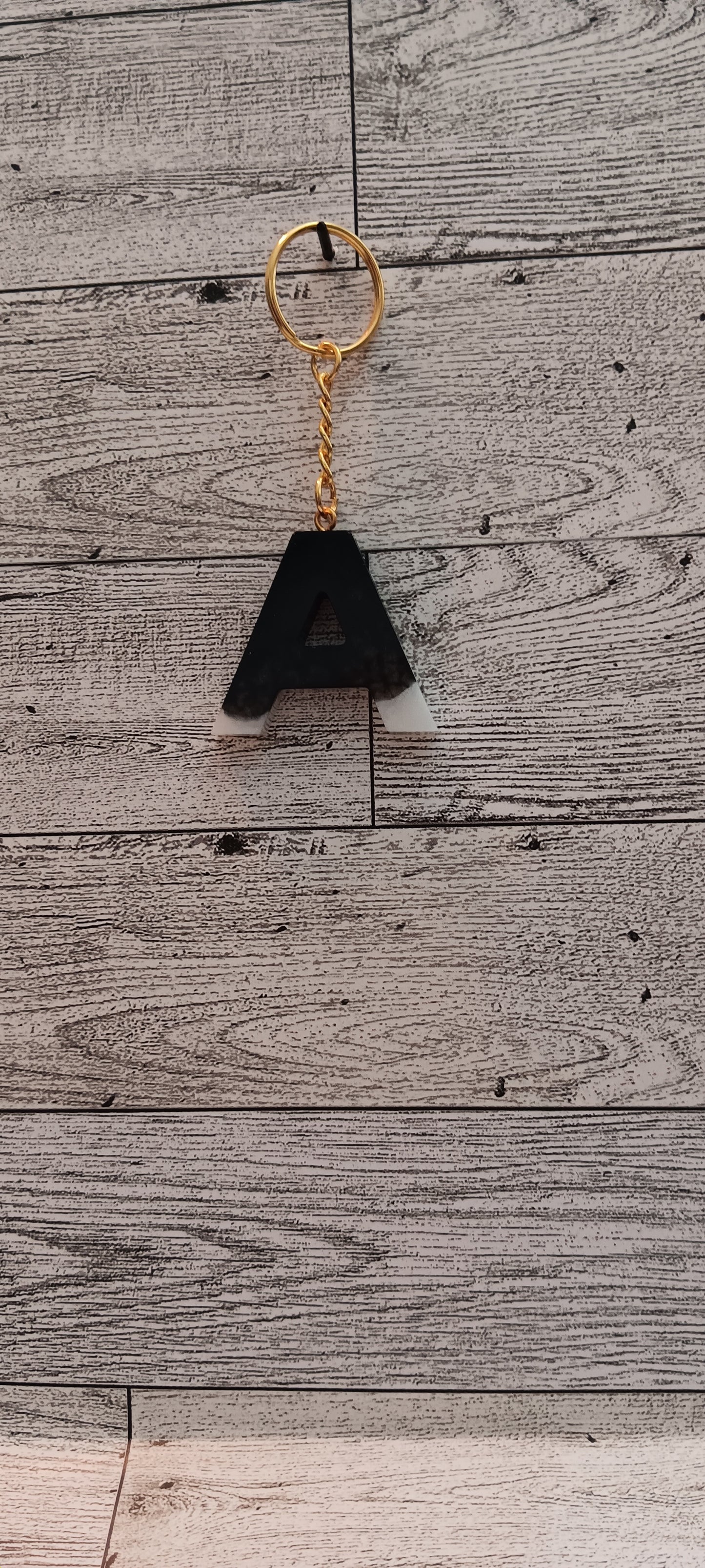 Black and White A Keychain