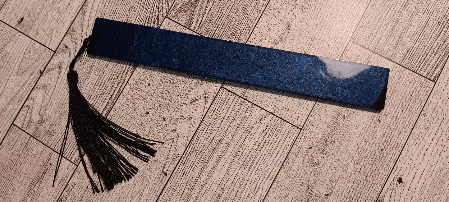 Blue and Black Bookmark