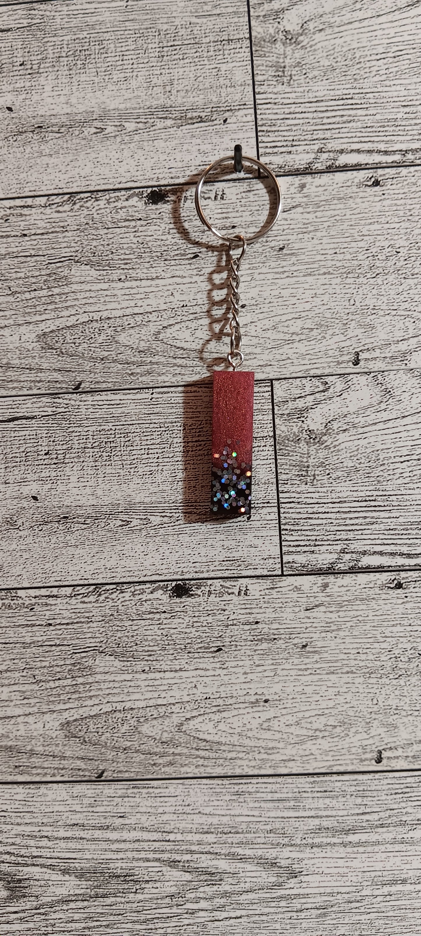 Rose Gold and Black I Keychain