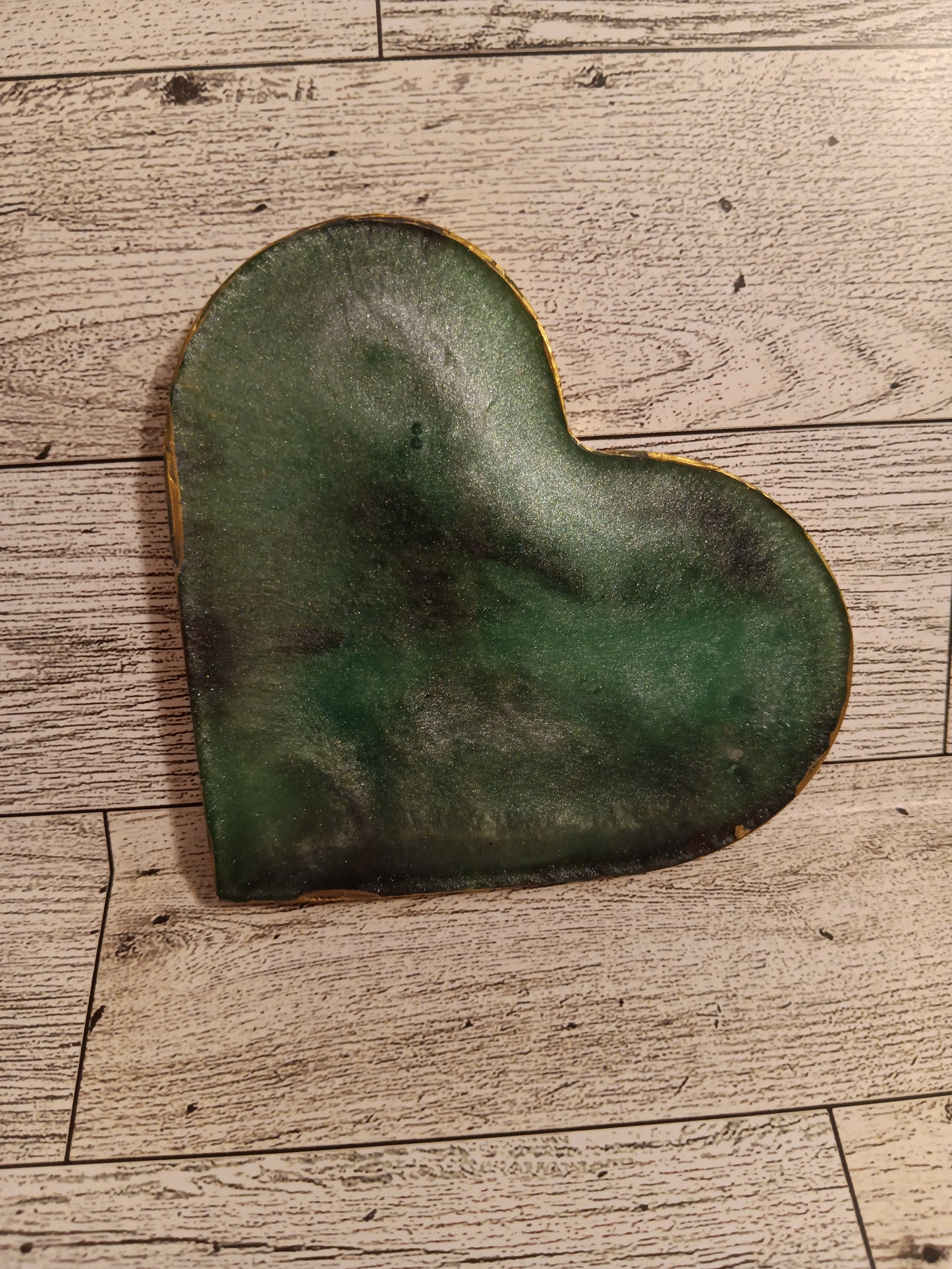 Green and Black "Unseen" Heart Memorial