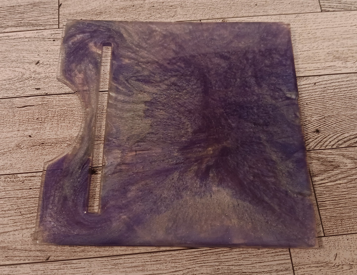 Purple and White Tablet Stand