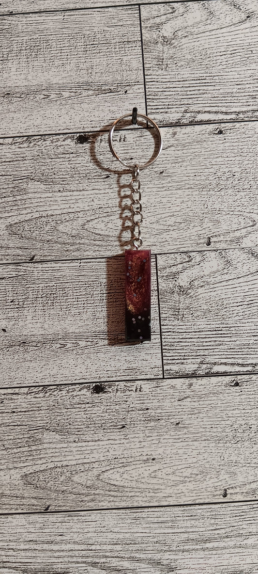 Rose Gold and Black I Keychain